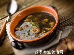 粉葛黑木耳煲瘦肉解酒护肝药膳滋